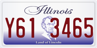 IL license plate Y613465
