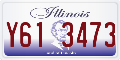 IL license plate Y613473
