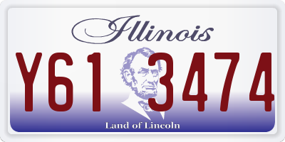 IL license plate Y613474