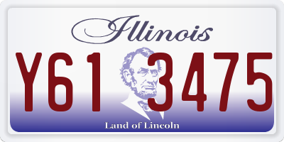 IL license plate Y613475