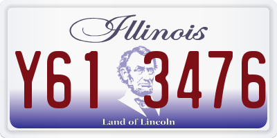 IL license plate Y613476