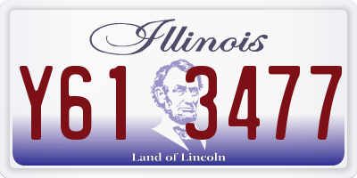 IL license plate Y613477
