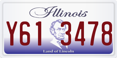 IL license plate Y613478