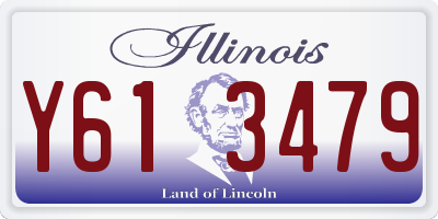 IL license plate Y613479