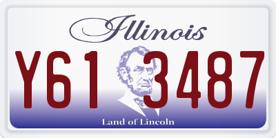 IL license plate Y613487