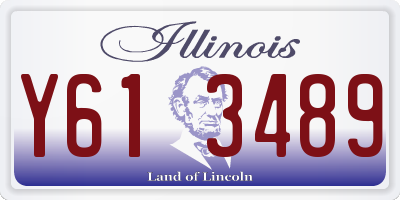 IL license plate Y613489