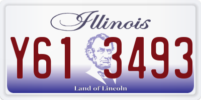 IL license plate Y613493