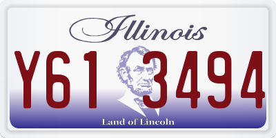 IL license plate Y613494