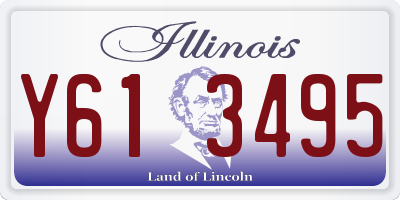 IL license plate Y613495