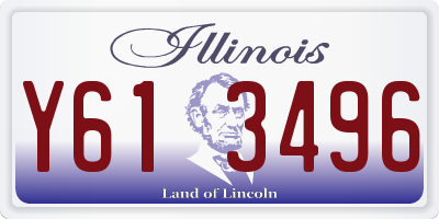 IL license plate Y613496