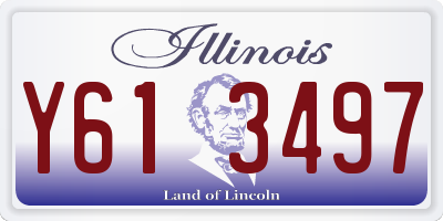 IL license plate Y613497