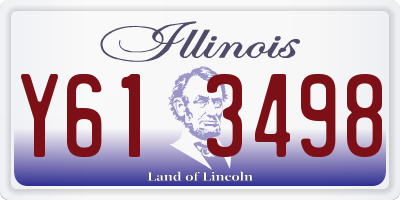 IL license plate Y613498