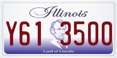 IL license plate Y613500