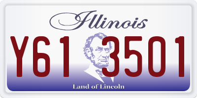 IL license plate Y613501