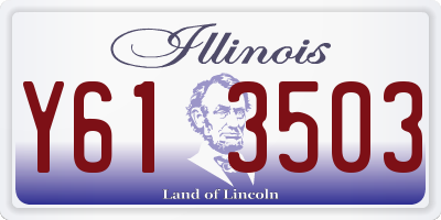 IL license plate Y613503