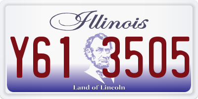 IL license plate Y613505