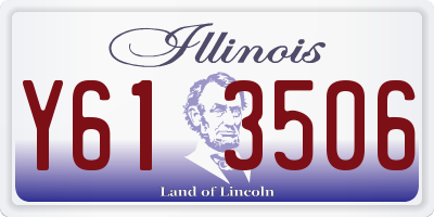 IL license plate Y613506
