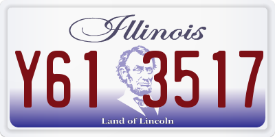 IL license plate Y613517