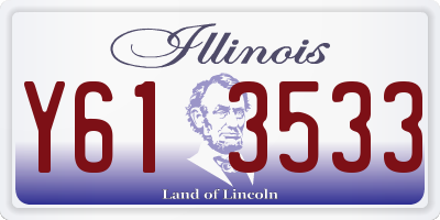 IL license plate Y613533