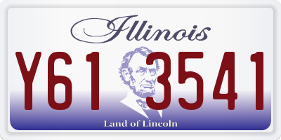 IL license plate Y613541
