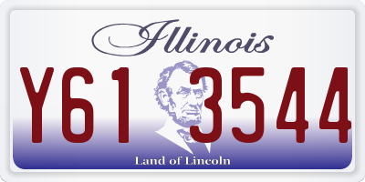IL license plate Y613544