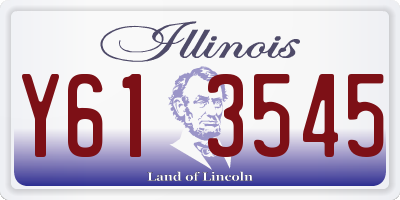 IL license plate Y613545