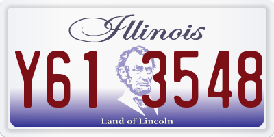 IL license plate Y613548