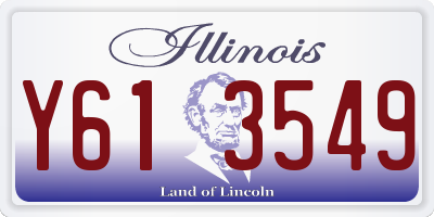 IL license plate Y613549