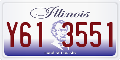 IL license plate Y613551
