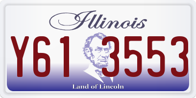 IL license plate Y613553