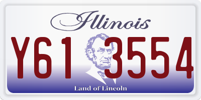IL license plate Y613554