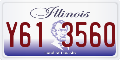 IL license plate Y613560