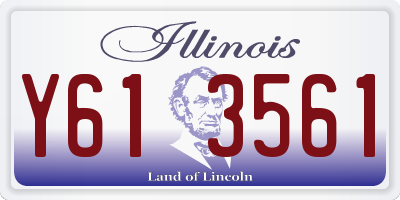 IL license plate Y613561