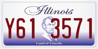 IL license plate Y613571