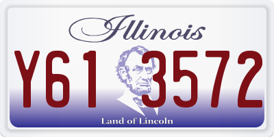 IL license plate Y613572