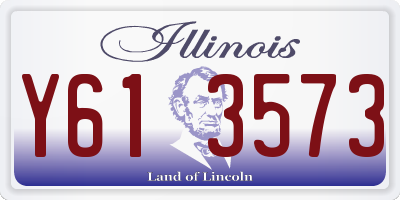 IL license plate Y613573