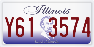 IL license plate Y613574