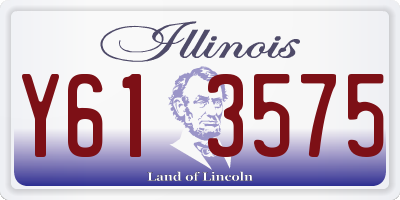 IL license plate Y613575