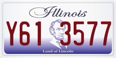 IL license plate Y613577