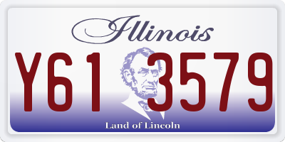 IL license plate Y613579