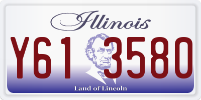 IL license plate Y613580