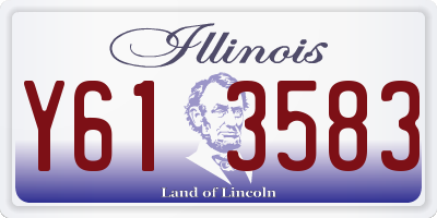 IL license plate Y613583