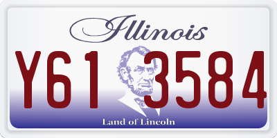 IL license plate Y613584
