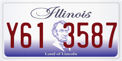 IL license plate Y613587