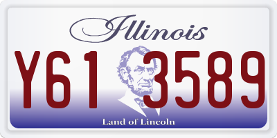 IL license plate Y613589