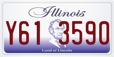 IL license plate Y613590