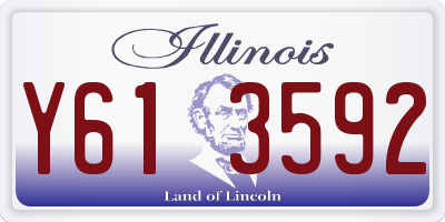 IL license plate Y613592