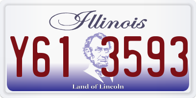 IL license plate Y613593