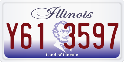 IL license plate Y613597