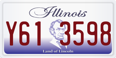 IL license plate Y613598